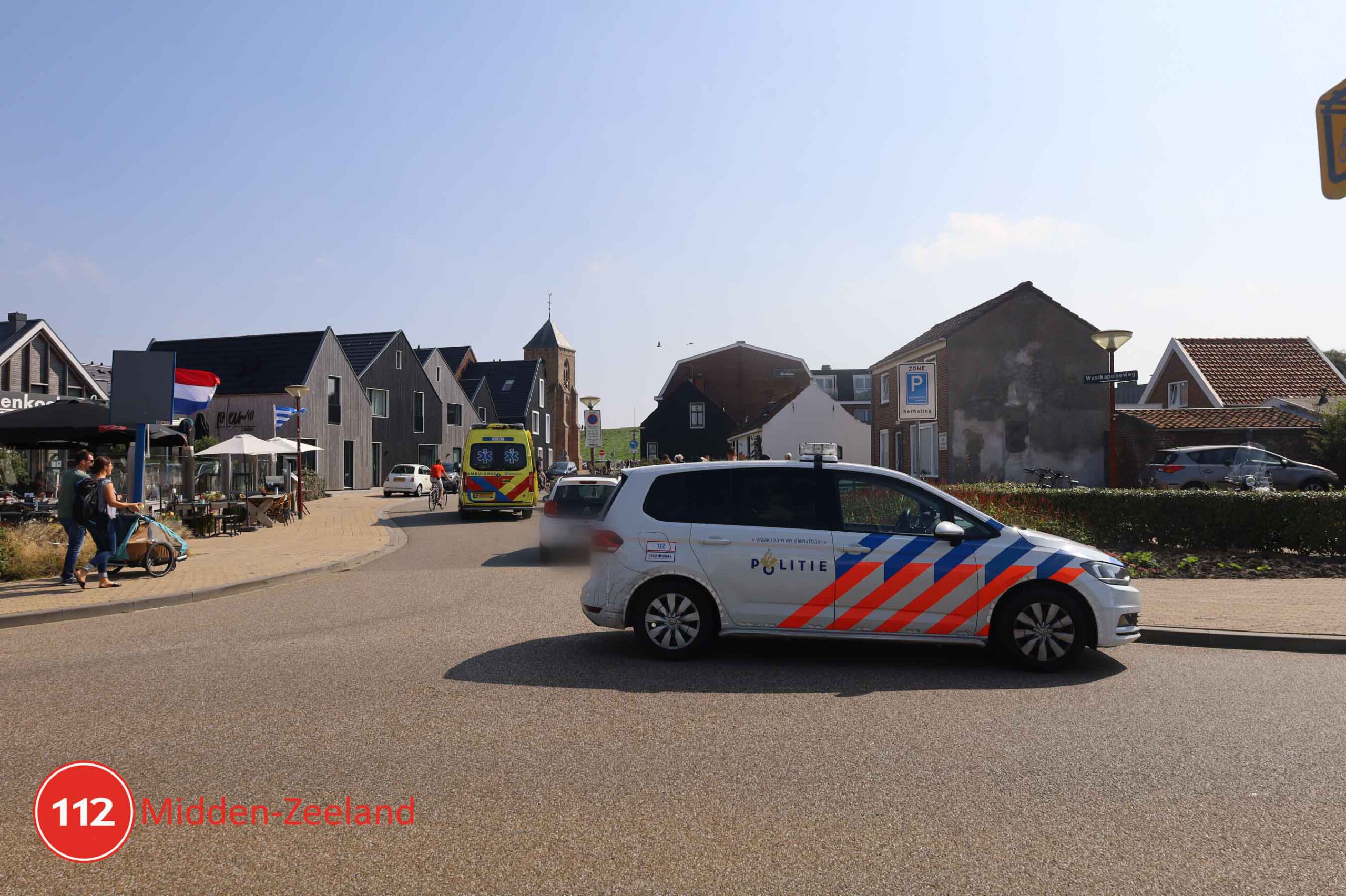 Lichte schade na ongeval in #Zoutelande .